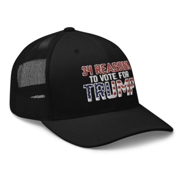 34 Reasons To Vote For Trump Trucker Hat Caps