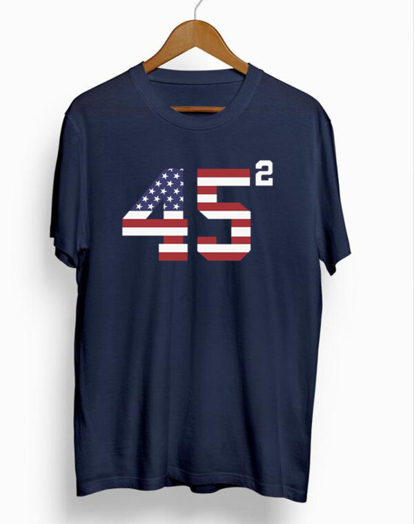 Show Your Support: 45 Squared Donald Trump 2024 Election Shirt - Image 2