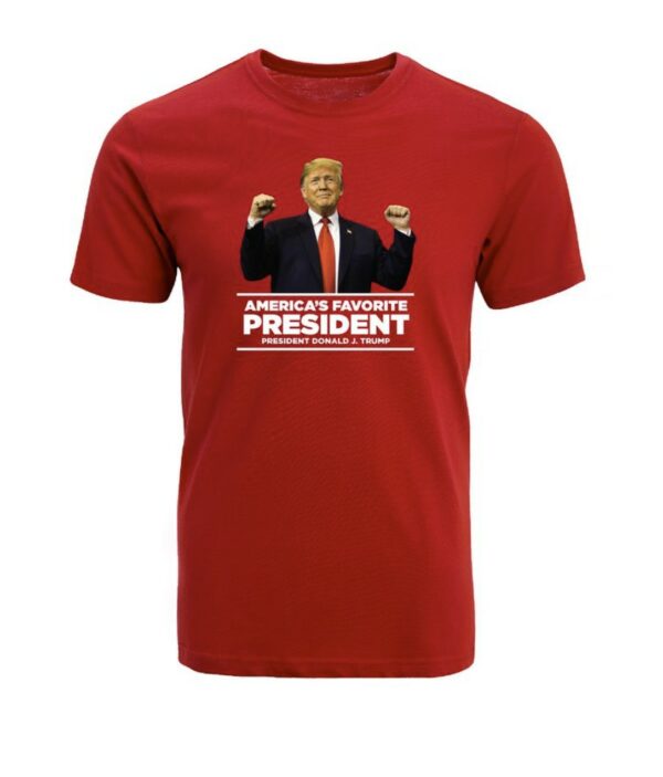 Show Your Patriotism with America's Favorite President Cotton T-Shirt - Image 3