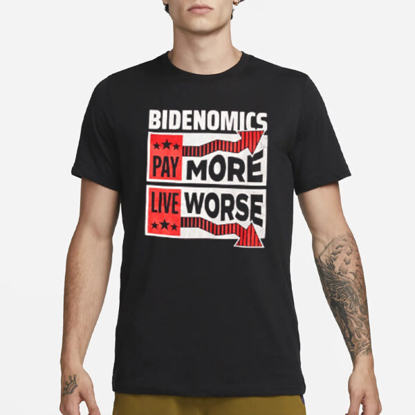 Bidenomics: Pay More, Live Worse - Express Your Frustration with Our T-Shirt