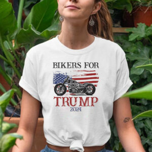 Bikers For Trump 2024 American Flag Vintage T Shirts