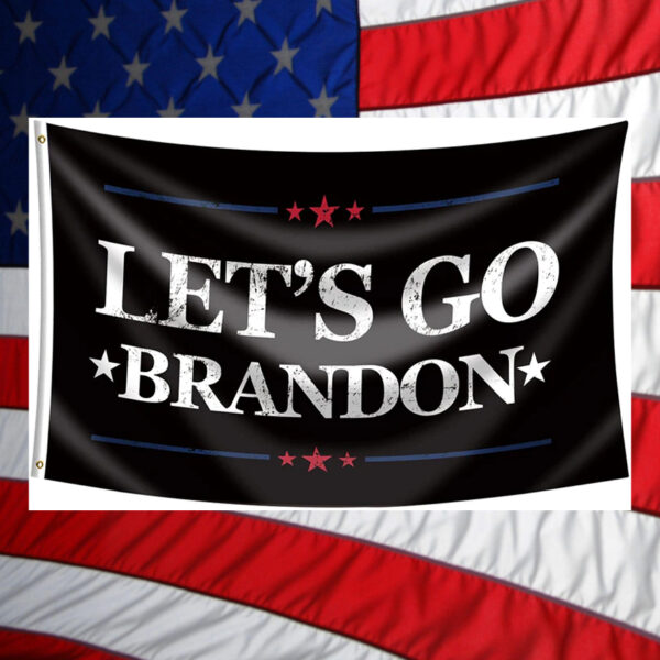 Black Let's Go Brandon Flag: Express Your Patriotism with Style - Image 2