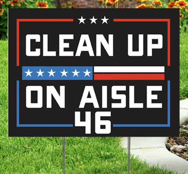 Clean Up on Aisle 46: The Ultimate Yard Sign for a Tidy Lawn - Image 2