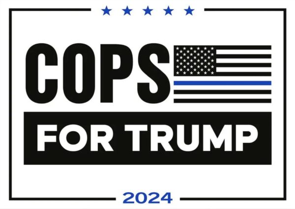 Show Your Support: Cops for Trump 2024 Lawn Yard Sign - Image 2