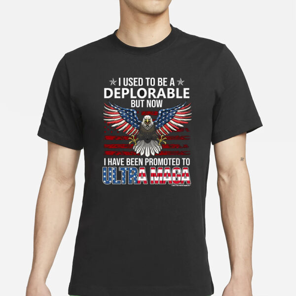 Deplorable Ultra MAGA Republican Conservative Back Print Men's Pullover T-Shirt