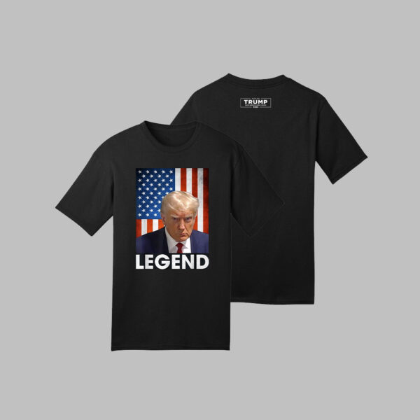 Donald Trump 2024 Mug Shot President Legend American Flag Shirt: Show Your Patriotism and Support