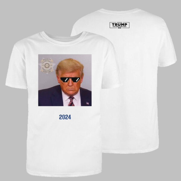 Donald Trump 2024 Mugshot Tee with Sunglasses Georgia T-shirt: Political News DJT