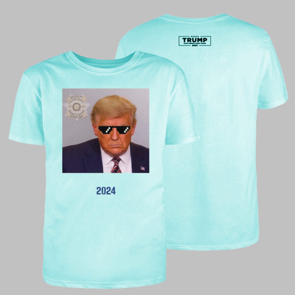 Donald Trump 2024 Mugshot Tee with Sunglasses Georgia T-shirt: Political News DJT - Image 2