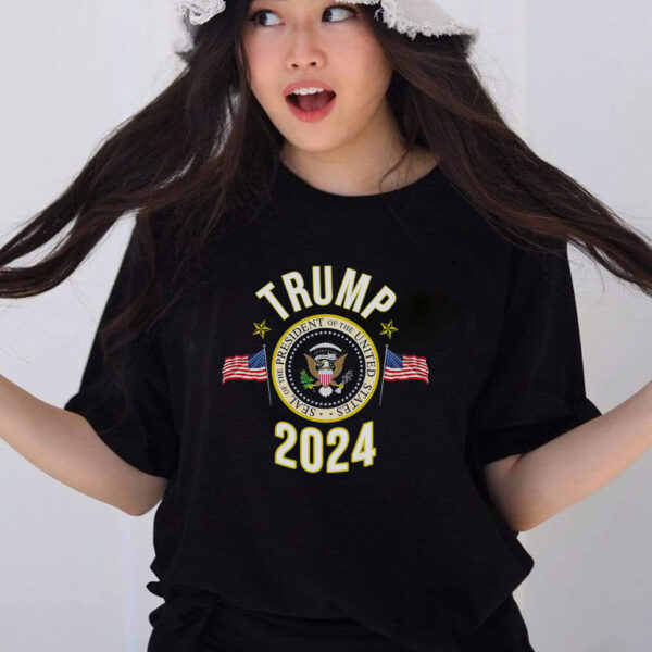 Show Your Support: Donald Trump 2024 Presidential Seal T-Shirt - Image 2