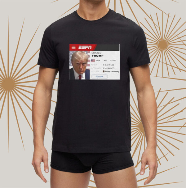 Indictment Champion: Donald Trump 4-Time Art Design T-Shirt