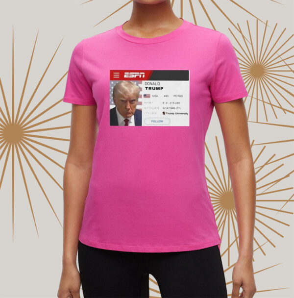 Indictment Champion: Donald Trump 4-Time Art Design T-Shirt - Image 2