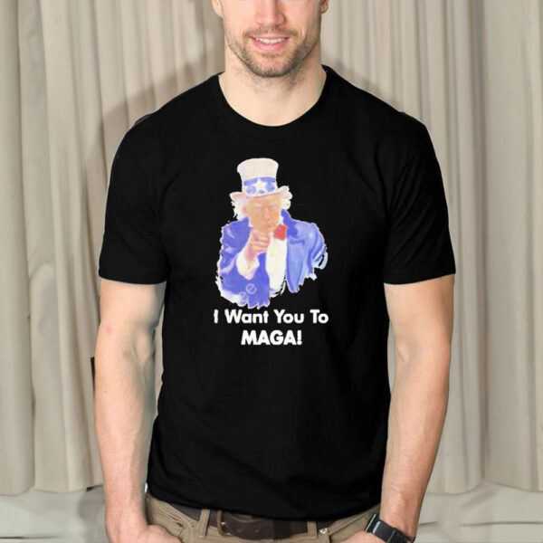 Show Your Support: Donald Trump I Want You to MAGA 2024 T-Shirt - Image 2