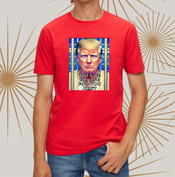 Indict Trump: Lock Him Up Jail Free T-Shirt - Image 2