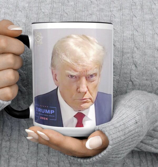 Limited Edition Donald Trump Mug Shot Mug: Own a Piece of History with the TRUMP 2024 Logo