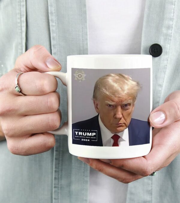 Donald Trump Mug Shot: Never Surrender, Unique Trump 2024 Coffee