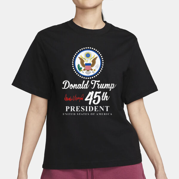 Show Your Support: Donald Trump Presidential Signature T-Shirt - Image 2