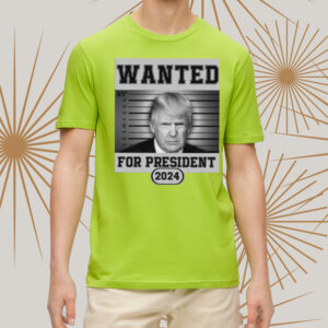 Donald Trump Wanted For President 2024 President t shirtt