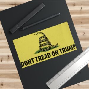 Dont Tread on Trump Gadsden Bumper Stickers