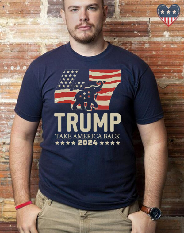 Elephant Trump Keep America Great 2024 Patriotic Shirt