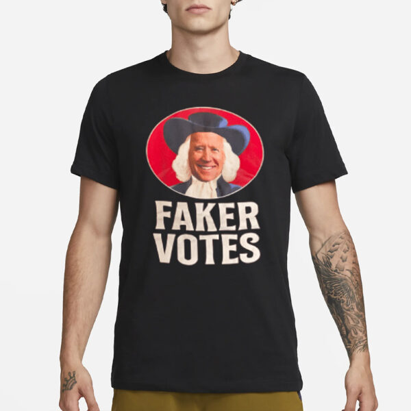 Faker Votes Quaker Biden: The Ultimate Political Statement T-Shirt