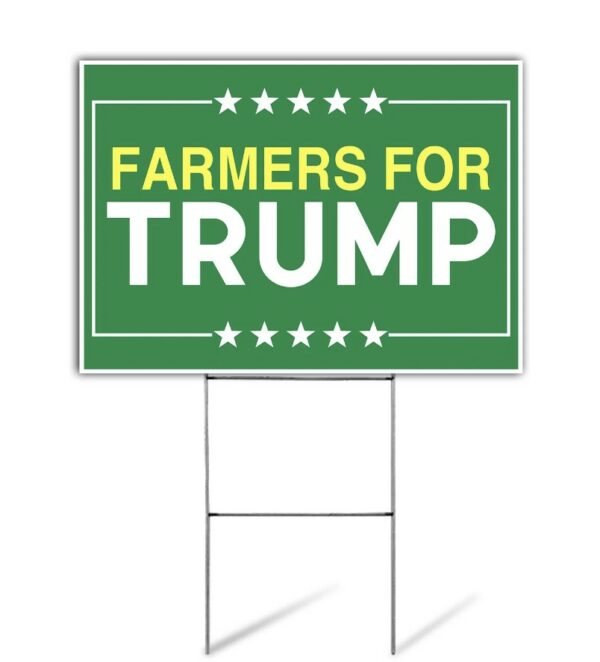 Show Your Support: Farmers for Trump 2024 Lawn Yard Sign