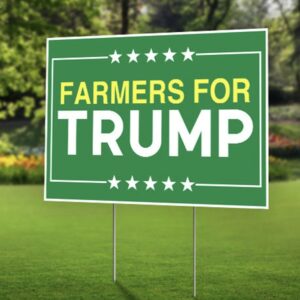 Farmers For Trump 2024 Lawn Yard Signs