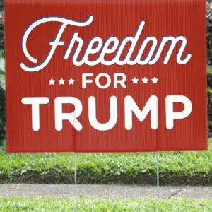 Freedom for Trump 2024 Yard Signs MAGA 2024