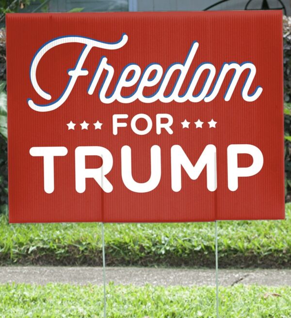 Show Your Support: Freedom for Trump 2024 Yard Signs - Image 2