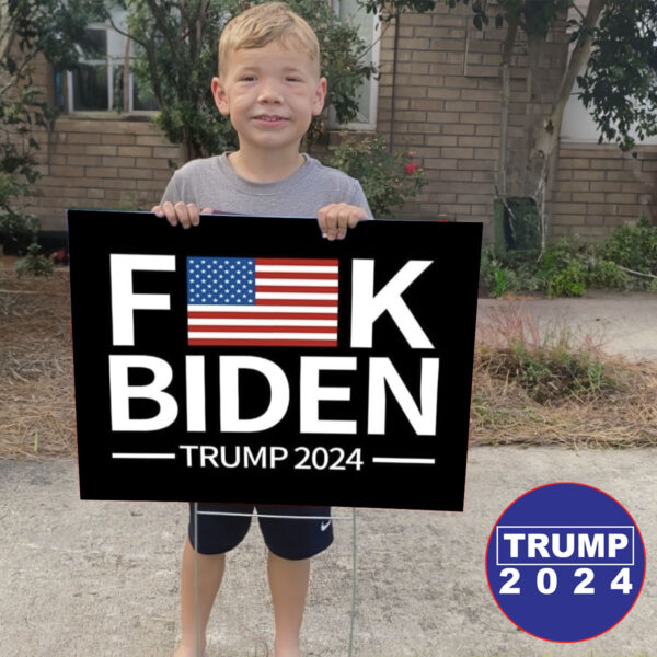 2024 Political Yard Sign: Express Your Political Views with Our Fuck Biden Trump Sign - Image 2