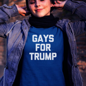 Gays For Trump President Vote 2024 USA Flag Rainbow LGBT T Shirts