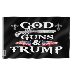 God Guns and Trump Flag