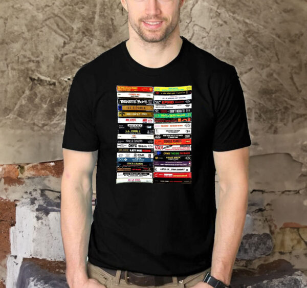 Golden Age Hip Hop Legends: 2Pac, NWA, LL Cool J, EPMD, Digable Planets, MC Lyte, Biz Markie 80s 90s Tribute Shirt - Image 2