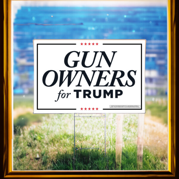 Show Your Support: Gun Owners for Trump Yard Sign - Image 2