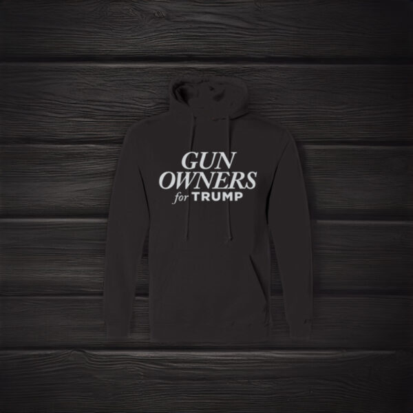 Show Your Support: Gun Owners for Trump Black Hooded Pullover