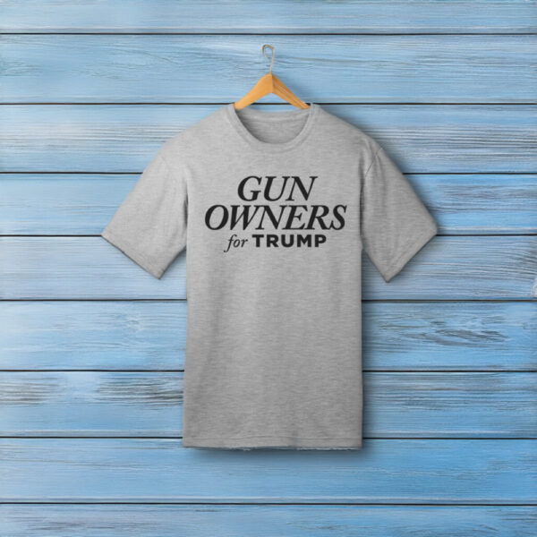 Show Your Support: Gun Owners for Trump Dark Ash T-Shirt