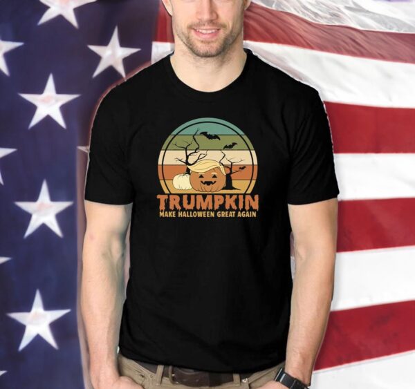 Spooktacular Halloween: Trumpkin Pumpkin T-Shirt - Image 2