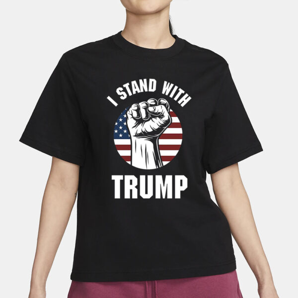 Show Your Support: I Stand With Trump T-Shirt - Image 2