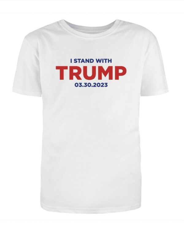 Show Your Support: I Stand With Trump White Cotton T-Shirt