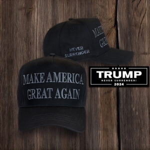 I love you Trump Never Surrender Black MAGA Hat us