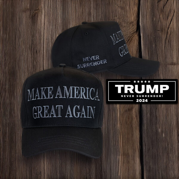 I love you Trump Never Surrender Black MAGA Hat us