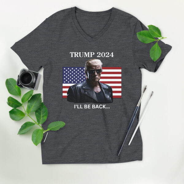 I'll Be Back: Trump 2024 T-Shirt for Patriots - Image 2