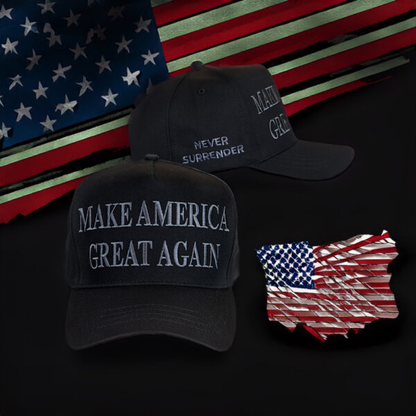 I’m releasing this NEVER SURRENDER BLACK MAGA hat to stand against this injustice!