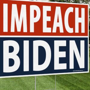Impeach Biden 2024 Yard Sign MAGA 2024
