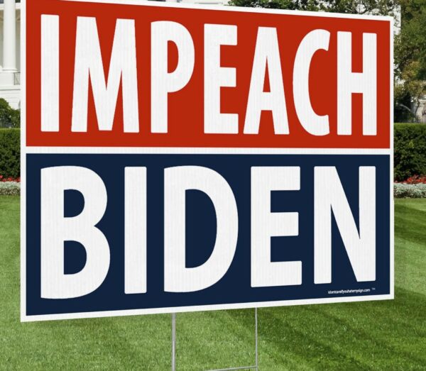 Impeach Biden 2024: Show Your MAGA Pride with Our Yard Sign - Image 2