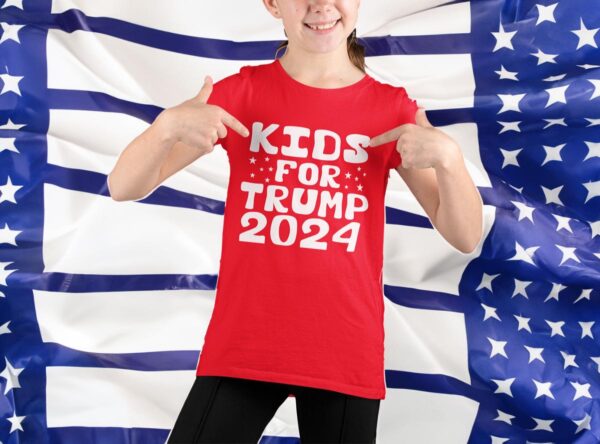 Kids for Trump 2024: Show Your Support with Our Patriotic T-Shirt