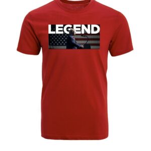 Legend Flag Cotton T Shirt red