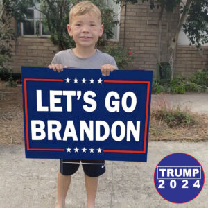 Lets Go Brandon Flag Yard Sign