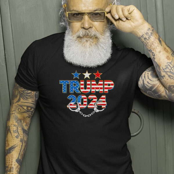 Lock Him Up: Trump 2024 T-Shirt for Patriots