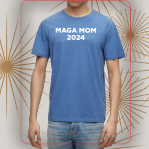 MAGA Mom 2024 Pink Cotton T Shirts