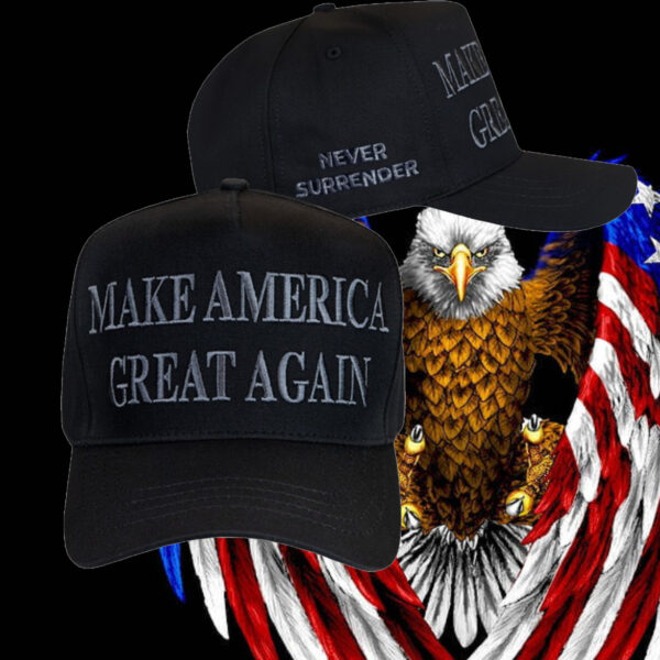 MAGA Never Surrender: The Ultimate Patriotic Baseball Cap - Image 2